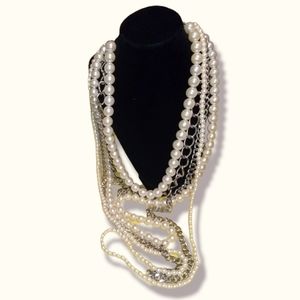 MULTI STRAND STATEMENT NECKLACE